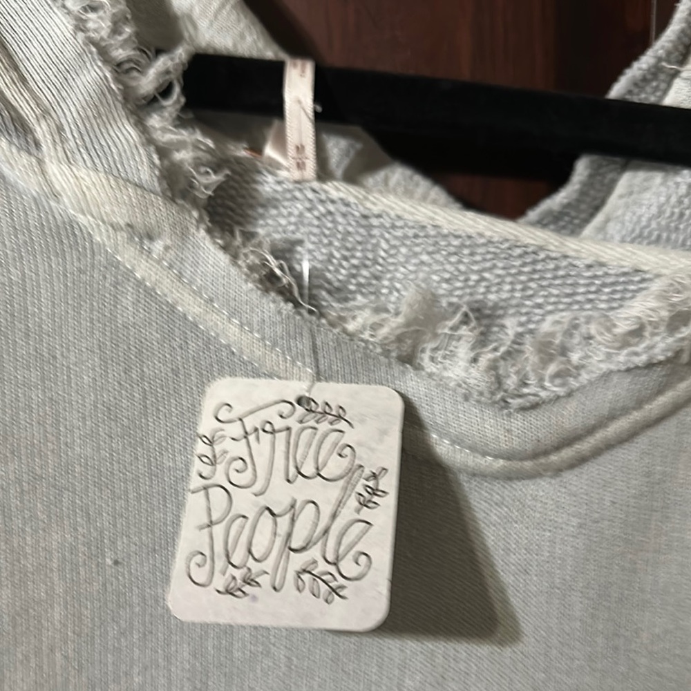 We The Free Cream Swim Coverup/ sweatshirt - Picture 2 of 3